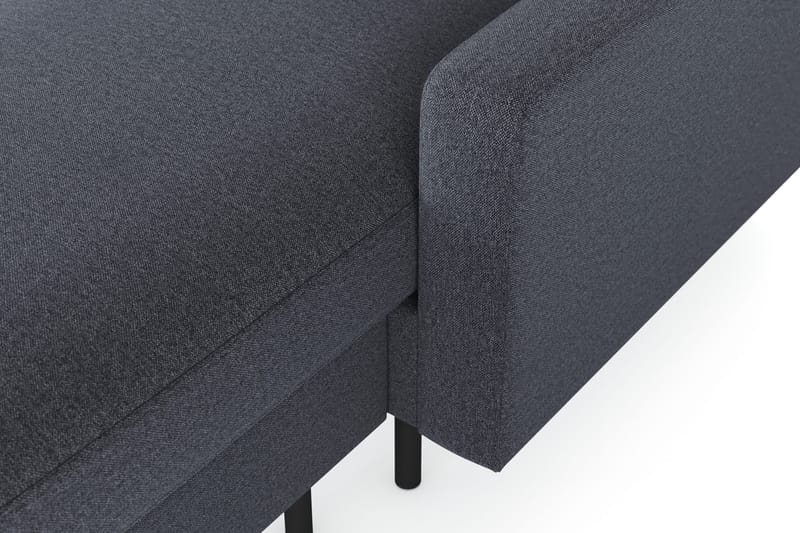 Peppe 4-sits Vänstervänd U-formad Soffa med Divan och Schäslong i Tyg - Mörkgrå - Möbler - Vardagsrum - Soffor - U-soffor