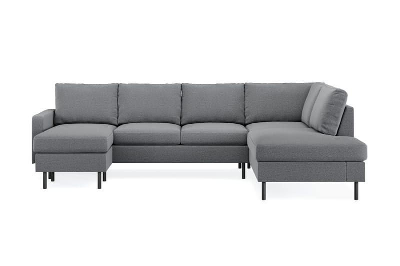 RACKO Soffa m. Divan och Schäslong 5-sits Höger Ljusgrå - Möbler - Vardagsrum - Soffor - U-soffor