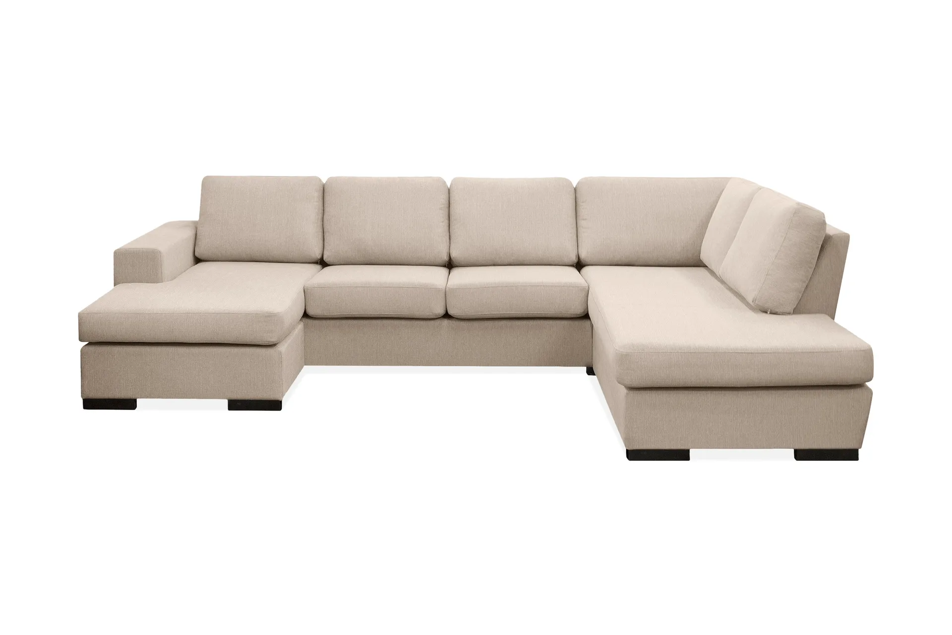 rhapsody u-soffa med divan vänster beige -