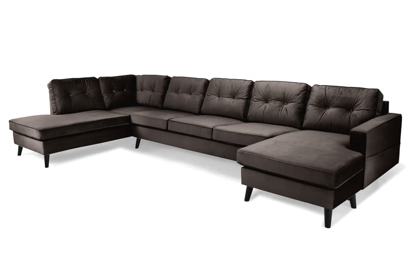 RIVALTA U-soffa Large med Divan Höger Sammet Mullvad - - U-soffor - Sammetssoffor RIVALTA U-soffa Large med Divan Höger Sammet Mullvad - - U-soffor - Sammetssoffor