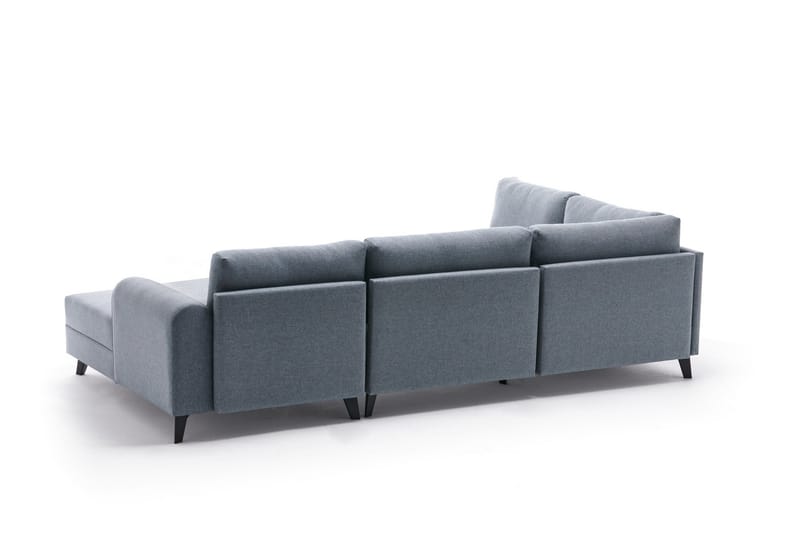RODILLO U-soffa med Schäslong Vänster Blå/Svart - Möbler - Vardagsrum - Soffor - U-soffor