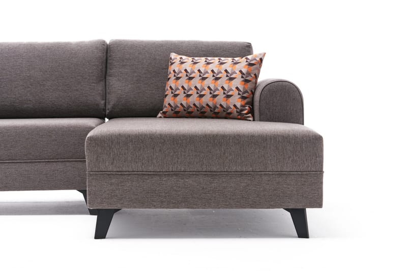 RODILLO U-soffa med Schäslong Vänster Brun/Svart - Möbler - Vardagsrum - Soffor - U-soffor