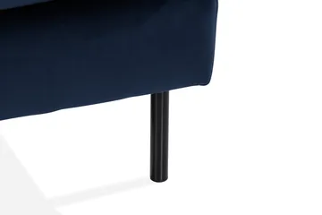 Teodin U-soffa med Divan Sammet Höger - Blå - Möbler - Vardagsrum - Soffor - U-soffor