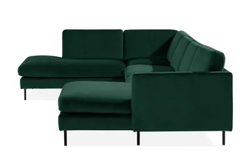 Teodin U-soffa med Divan Sammet Höger - Grön - Möbler - Vardagsrum - Soffor - U-soffor