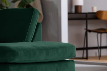 Teodin U-soffa med Divan Sammet Höger - Grön - Möbler - Vardagsrum - Soffor - U-soffor