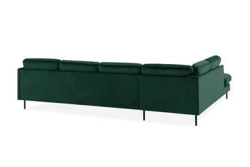 Teodin U-soffa med Divan Sammet Höger - Grön - Möbler - Vardagsrum - Soffor - U-soffor