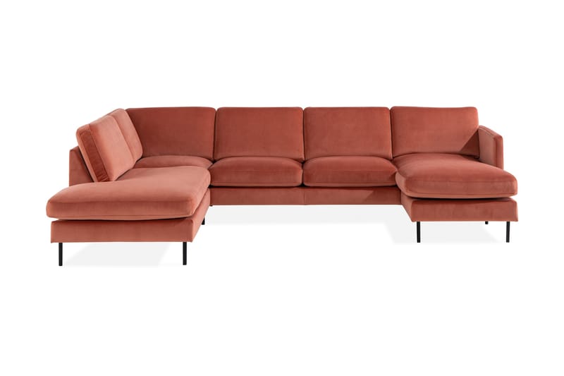Teodin U-soffa med Divan Sammet Höger - Rosa - Möbler - Vardagsrum - Soffor - U-soffor