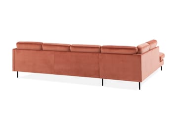 Teodin U-soffa med Divan Sammet Höger - Rosa - Möbler - Vardagsrum - Soffor - U-soffor