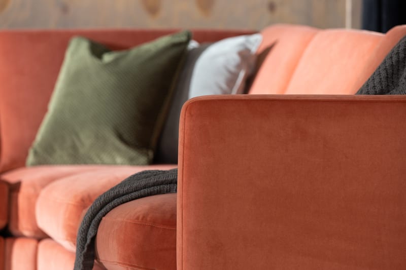 Teodin U-soffa med Divan Sammet Höger - Rosa - Möbler - Vardagsrum - Soffor - U-soffor