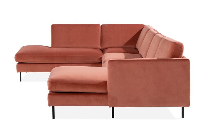 Teodin U-soffa med Divan Sammet Höger - Rosa - Möbler - Vardagsrum - Soffor - U-soffor
