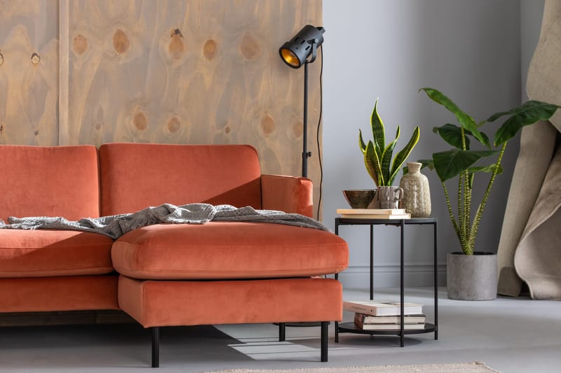 Teodin U-soffa med Divan Sammet Höger - Rosa - Möbler - Vardagsrum - Soffor - U-soffor