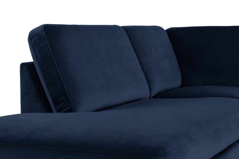 Teodin U-soffa med Divan Sammet Vänster - Blå - Möbler - Vardagsrum - Soffor - U-soffor