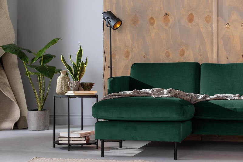 Teodin U-soffa med Divan Sammet Vänster - Grön - Möbler - Vardagsrum - Soffor - U-soffor