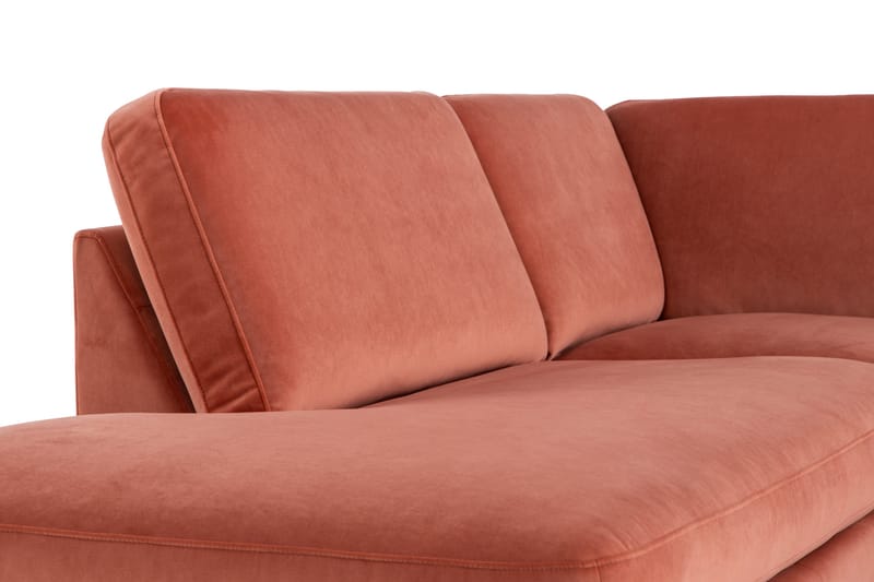 Teodin U-soffa med Divan Sammet Vänster - Rosa - Möbler - Vardagsrum - Soffor - U-soffor