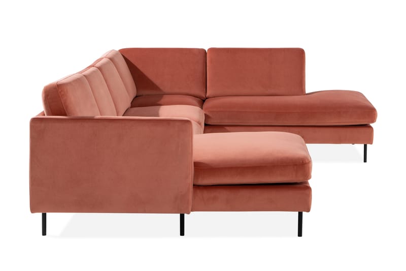 Teodin U-soffa med Divan Sammet Vänster - Rosa - Möbler - Vardagsrum - Soffor - U-soffor