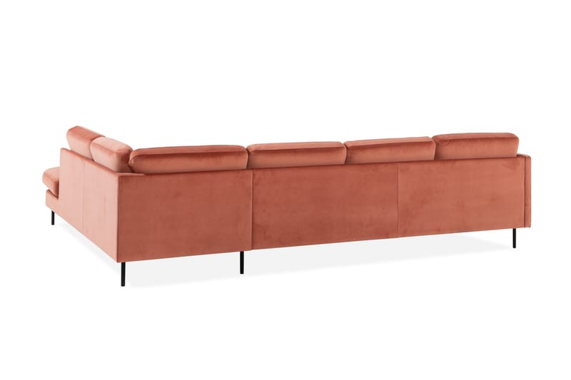 Teodin U-soffa med Divan Sammet Vänster - Rosa - Möbler - Vardagsrum - Soffor - U-soffor
