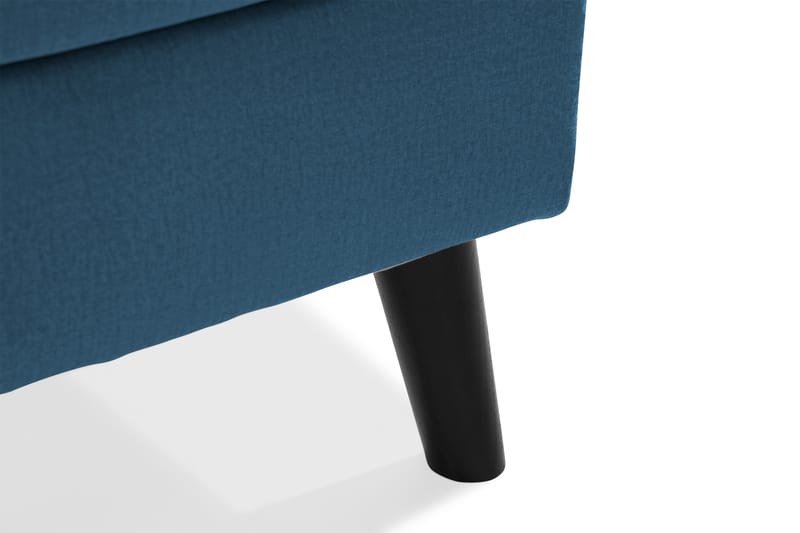 Trend 4-sits Högervänd U-formad Soffa med Divan och Schäslong i Sammet - Blå - Möbler - Vardagsrum - Soffor - U-soffor