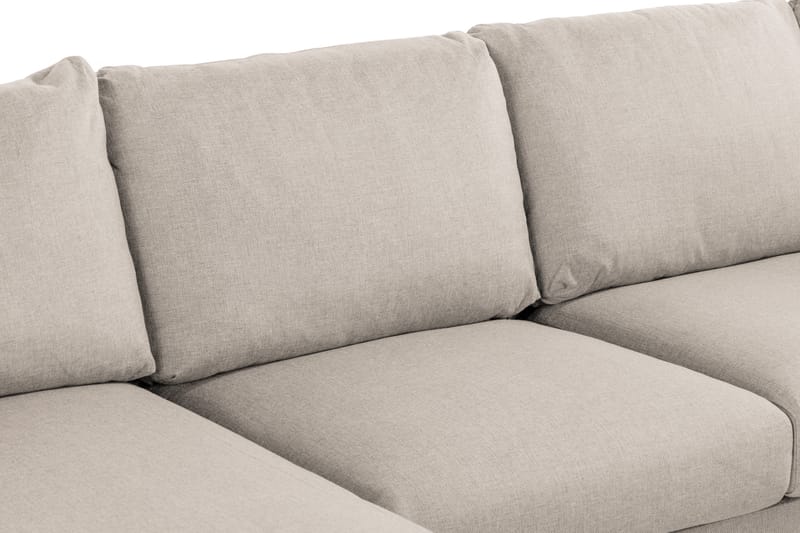 Trend 4-sits Högervänd U-formad Soffa med Divan och Schäslong i Tyg - Beige - Möbler - Vardagsrum - Soffor - U-soffor