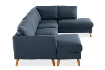 Trend 4-sits Högervänd U-formad Soffa med Divan och Schäslong i Tyg - Blå - Möbler - Vardagsrum - Soffor - U-soffor