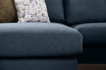 Trend 4-sits Högervänd U-formad Soffa med Divan och Schäslong i Tyg - Blå - M öbler - Vardagsrum - Soffor - U-soffor