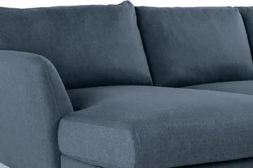 Trend 4-sits Högervänd U-formad Soffa med Divan och Schäslong i Tyg - Blå - Möbler - Vardagsrum - Soffor - U-soffor