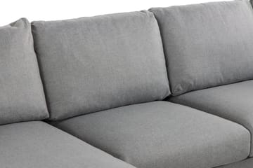 Trend 4-sits Högervänd U-formad Soffa med Divan och Schäslong i Tyg - Grå - Möbler - Vardagsrum - Soffor - U-soffor