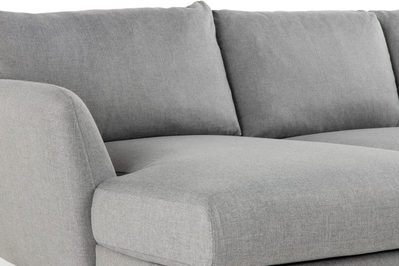 Trend 4-sits Högervänd U-formad Soffa med Divan och Schäslong i Tyg - Grå - Möbler - Vardagsrum - Soffor - U-soffor