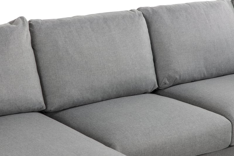 Trend 4-sits Högervänd U-formad Soffa med Divan och Schäslong i Tyg - Grå - Möbler - Vardagsrum - Soffor - U-soffor