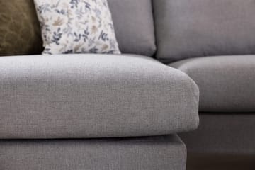 Trend 4-sits Högervänd U-formad Soffa med Divan och Schäslong i Tyg - Grå - Möbler - Vardagsrum - Soffor - U-soffor