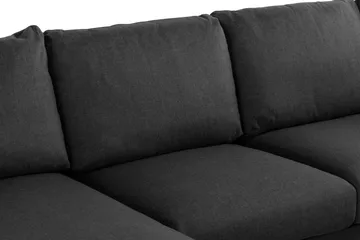 Trend 4-sits Högervänd U-formad Soffa med Divan och Schäslong i Tyg - Svart - Möbler - Vardagsrum - Soffor - U-soffor