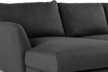 Trend 4-sits Högervänd U-formad Soffa med Divan och Schäslong i Tyg - Svart - Möbler - Vardagsrum - Soffor - U-soffor