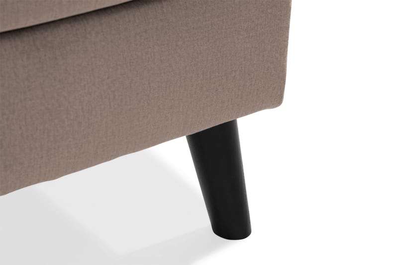 Trend 4-sits Vänstervänd U-formad Soffa med Divan och Schäslong i Sammet - Brun - Möbler - Vardagsrum - Soffor - U-soffor