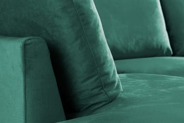Trend 4-sits Vänstervänd U-formad Soffa med Divan och Schäslong i Sammet - Grön - Möbler - Vardagsrum - Soffor - U-soffor