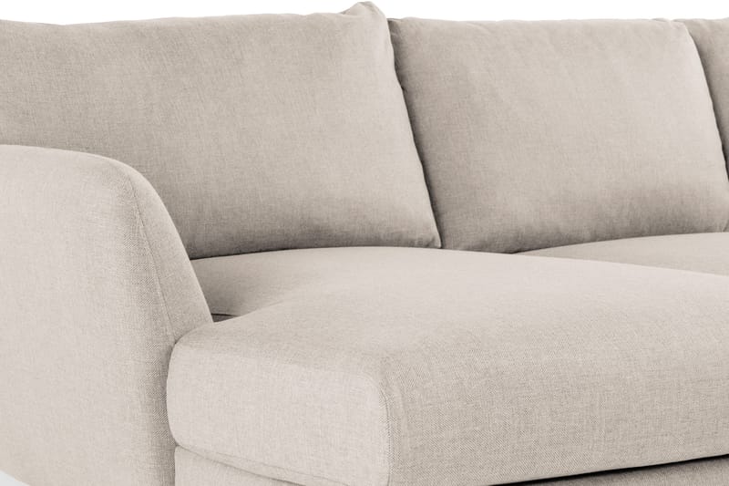 Trend 4-sits Vänstervänd U-formad Soffa med Divan och Schäslong i Tyg - Beige - Möbler - Vardagsrum - Soffor - U-soffor