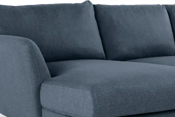 Trend 4-sits Vänstervänd U-formad Soffa med Divan och Schäslong i Tyg - Blå - Möbler - Vardagsrum - Soffor - U-soffor