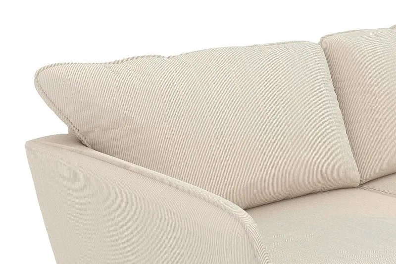 Trend Lyx 4-sits Högervänd U-formad Soffa med Divan och Schäslong i Manchester - Beige - Möbler - Vardagsrum - Soffor - U-soffor