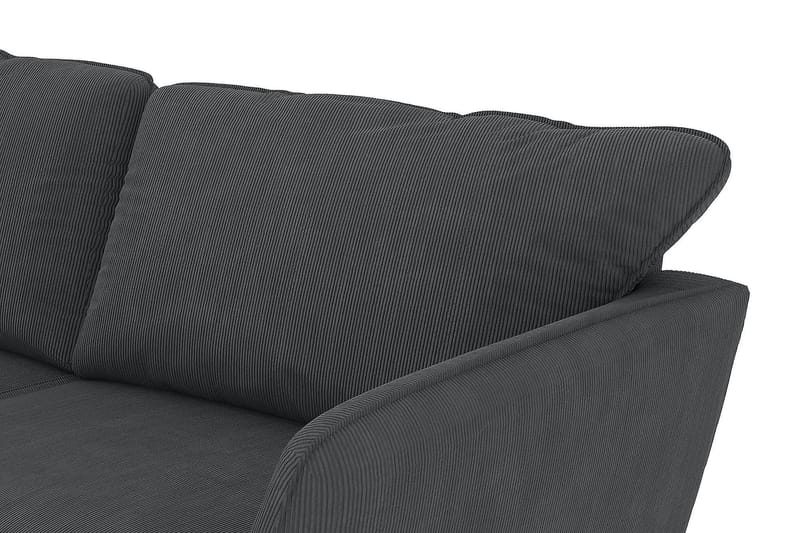 Trend Lyx 4-sits Högervänd U-formad Soffa med Divan och Schäslong i Manchester - Mörkgrå - Möbler - Vardagsrum - Soffor - U-soffor