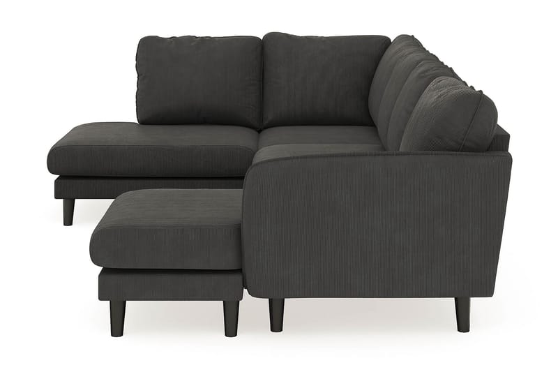 Trend Lyx 4-sits Högervänd U-formad Soffa med Divan och Schäslong i Manchester - Mörkgrå - Möbler - Vardagsrum - Soffor - U-soffor