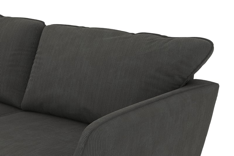 Trend Lyx 4-sits Högervänd U-formad Soffa med Divan och Schäslong i Manchester - Mörkgrå - Möbler - Vardagsrum - Soffor - U-soffor