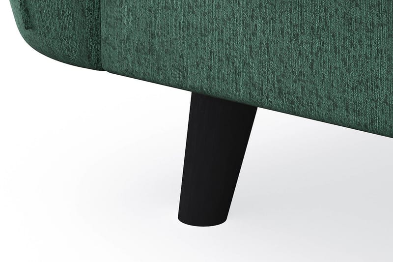 Trend Lyx 4-sits Högervänd U-formad Soffa med Divan och Schäslong i Sammet - Mörkgrön - Möbler - Vardagsrum - Soffor - U-soffor