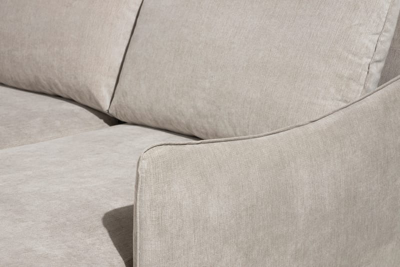 Trend Lyx 4-sits Högervänd U-formad Soffa med Divan och Schäslong i Tyg - Beige - Möbler - Vardagsrum - Soffor - U-soffor