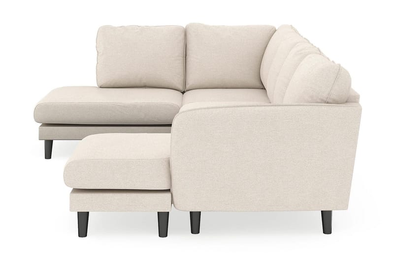 Trend Lyx 4-sits Högervänd U-formad Soffa med Divan och Schäslong i Tyg - Beige - Möbler - Vardagsrum - Soffor - U-soffor