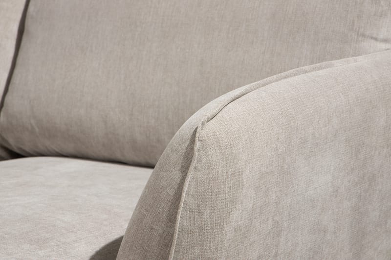 Trend Lyx 4-sits Högervänd U-formad Soffa med Divan och Schäslong i Tyg - Beige - Möbler - Vardagsrum - Soffor - U-soffor