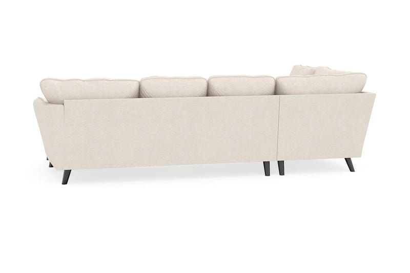 Trend Lyx 4-sits Högervänd U-formad Soffa med Divan och Schäslong i Tyg - Beige - Möbler - Vardagsrum - Soffor - U-soffor