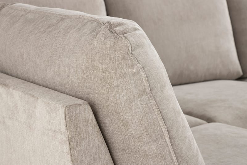 Trend Lyx 4-sits Högervänd U-formad Soffa med Divan och Schäslong i Tyg - Beige - Möbler - Vardagsrum - Soffor - U-soffor