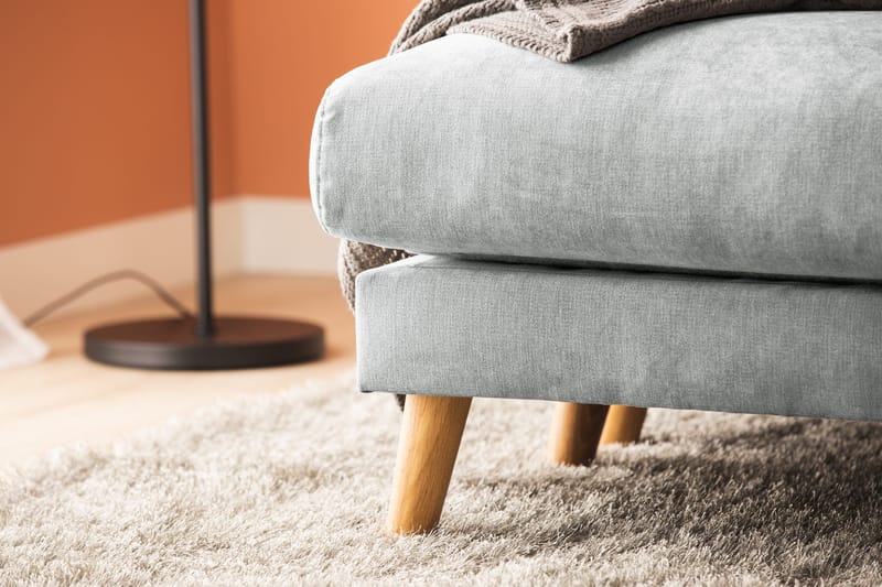 Trend Lyx 4-sits Högervänd U-formad Soffa med Divan och Schäslong i Tyg - Grå - Möbler - Vardagsrum - Soffor - U-soffor