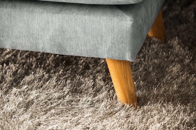 Trend Lyx 4-sits Högervänd U-formad Soffa med Divan och Schäslong i Tyg - Grå - Möbler - Vardagsrum - Soffor - U-soffor