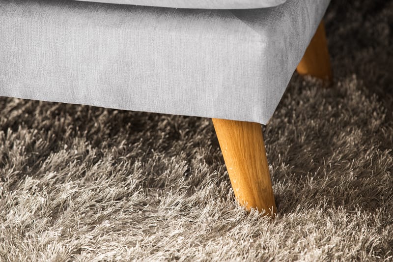 Trend Lyx 4-sits Högervänd U-formad Soffa med Divan och Schäslong i Tyg - Ljusgrå - Möbler - Vardagsrum - Soffor - U-soffor