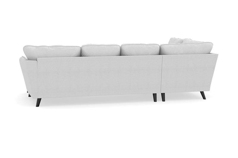 Trend Lyx 4-sits Högervänd U-formad Soffa med Divan och Schäslong i Tyg - Ljusgrå - Möbler - Vardagsrum - Soffor - U-soffor