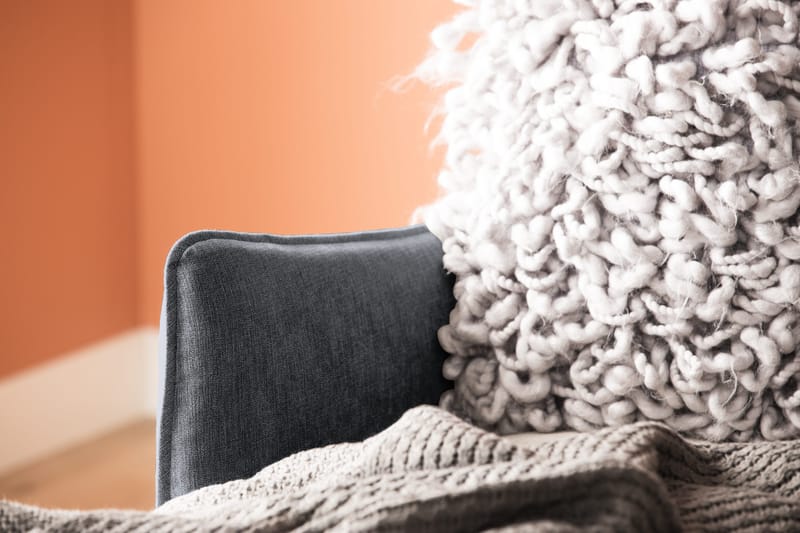 Trend Lyx 4-sits Högervänd U-formad Soffa med Divan och Schäslong i Tyg - Mörkgrå - Möbler - Vardagsrum - Soffor - U-soffor